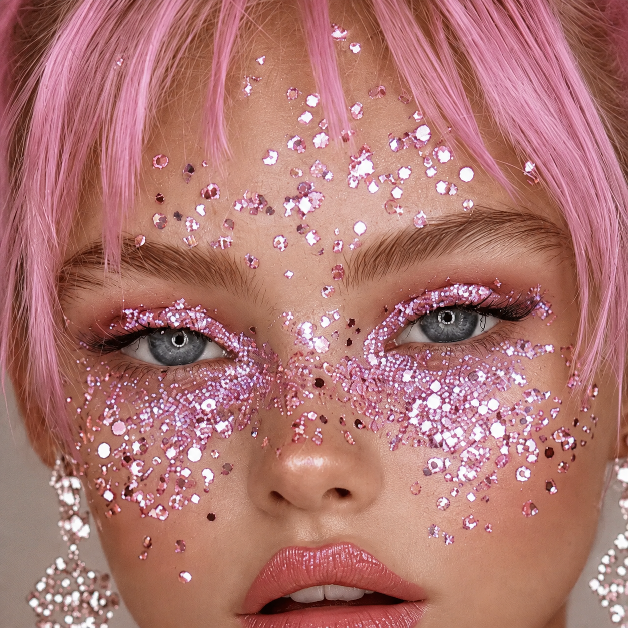 Glitter shade 04 model look