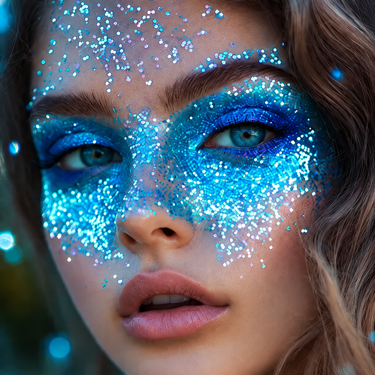 Glitter shade 05 model look