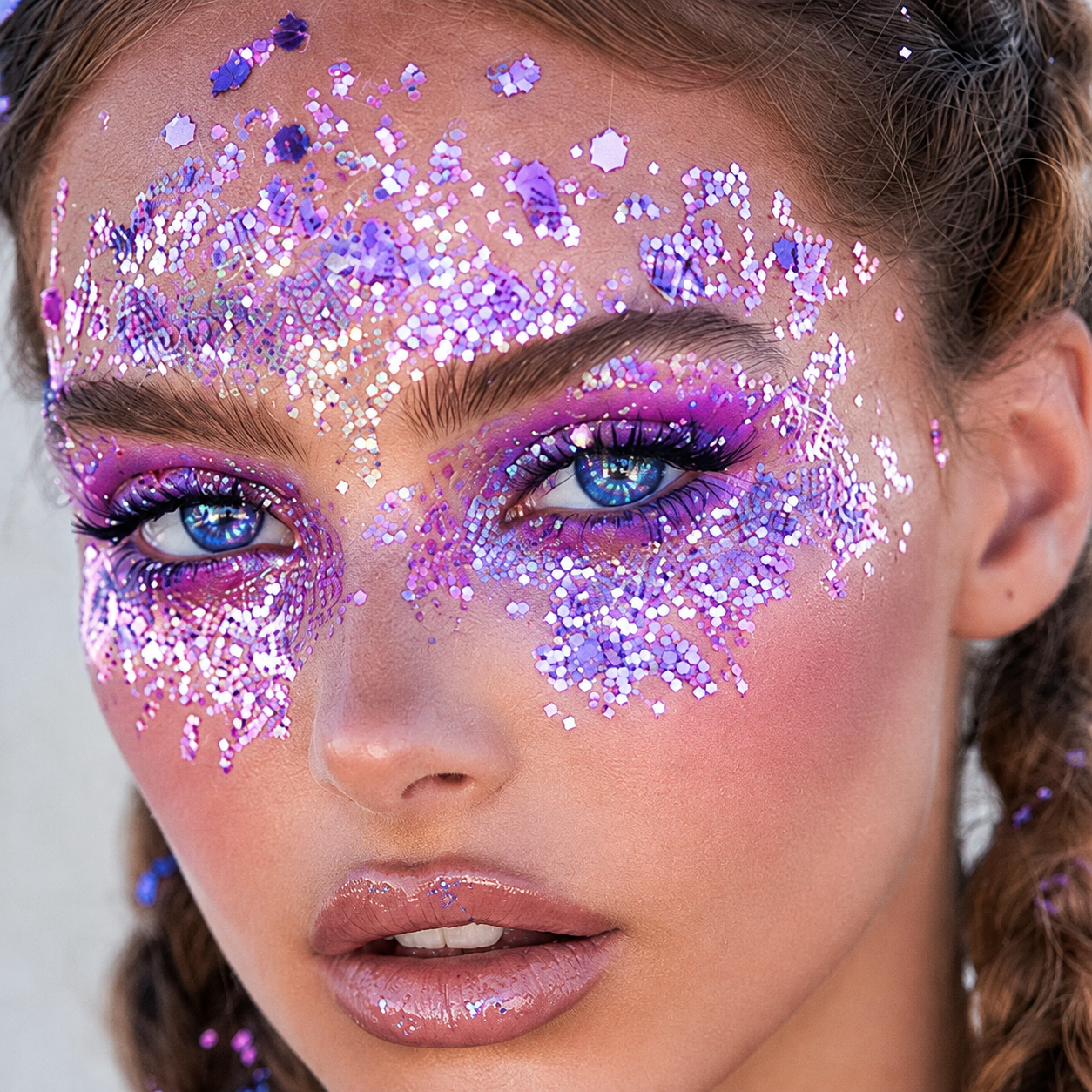 Glitter shade 06 model look