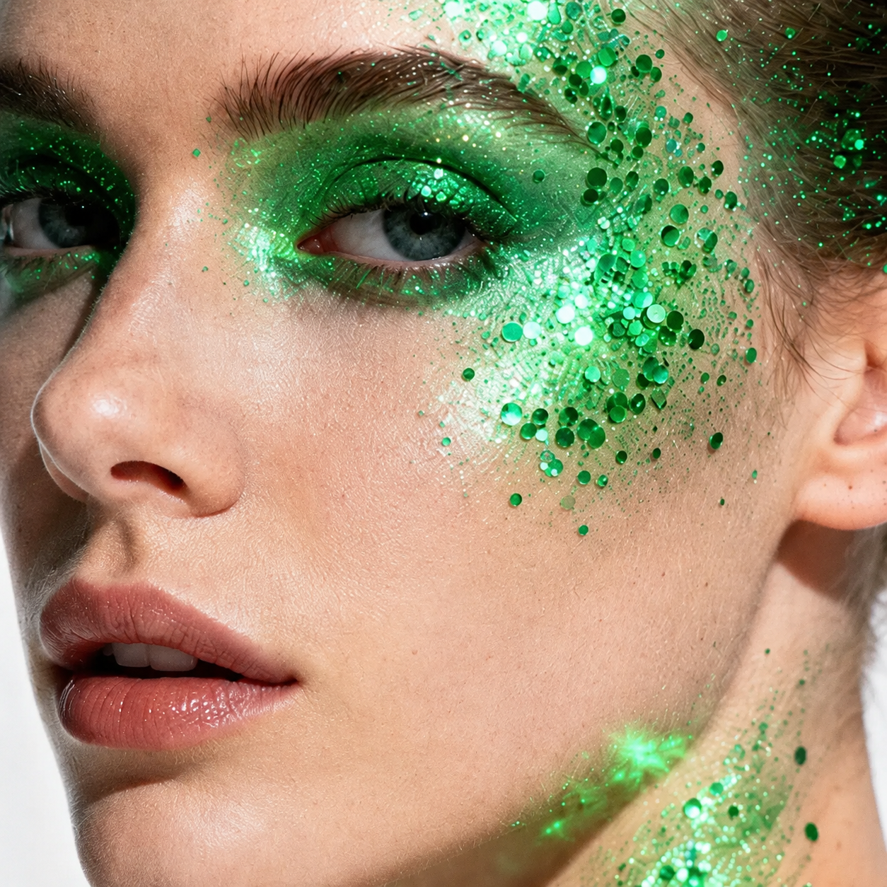Glitter shade 07 model look