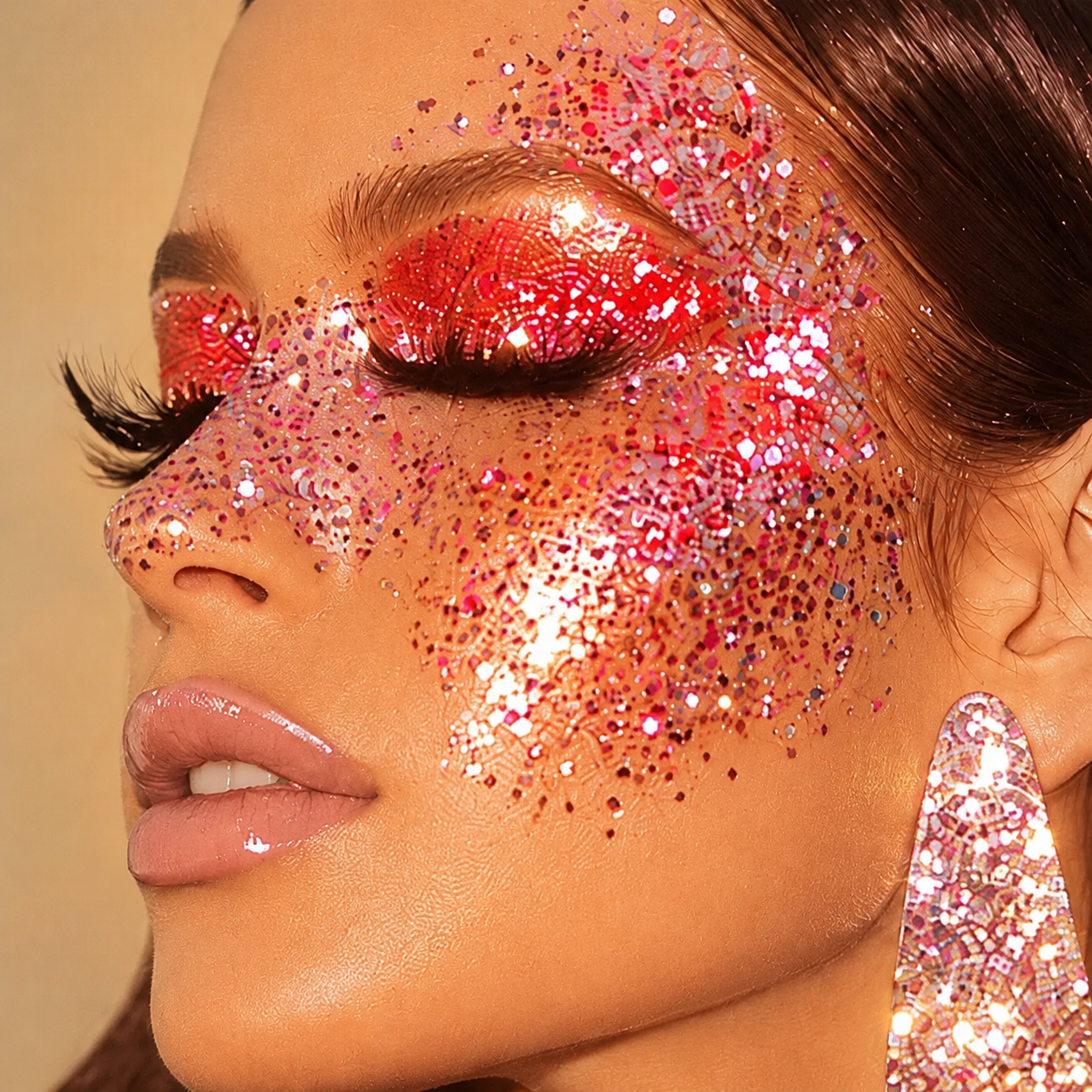 Glitter shade 08 model look