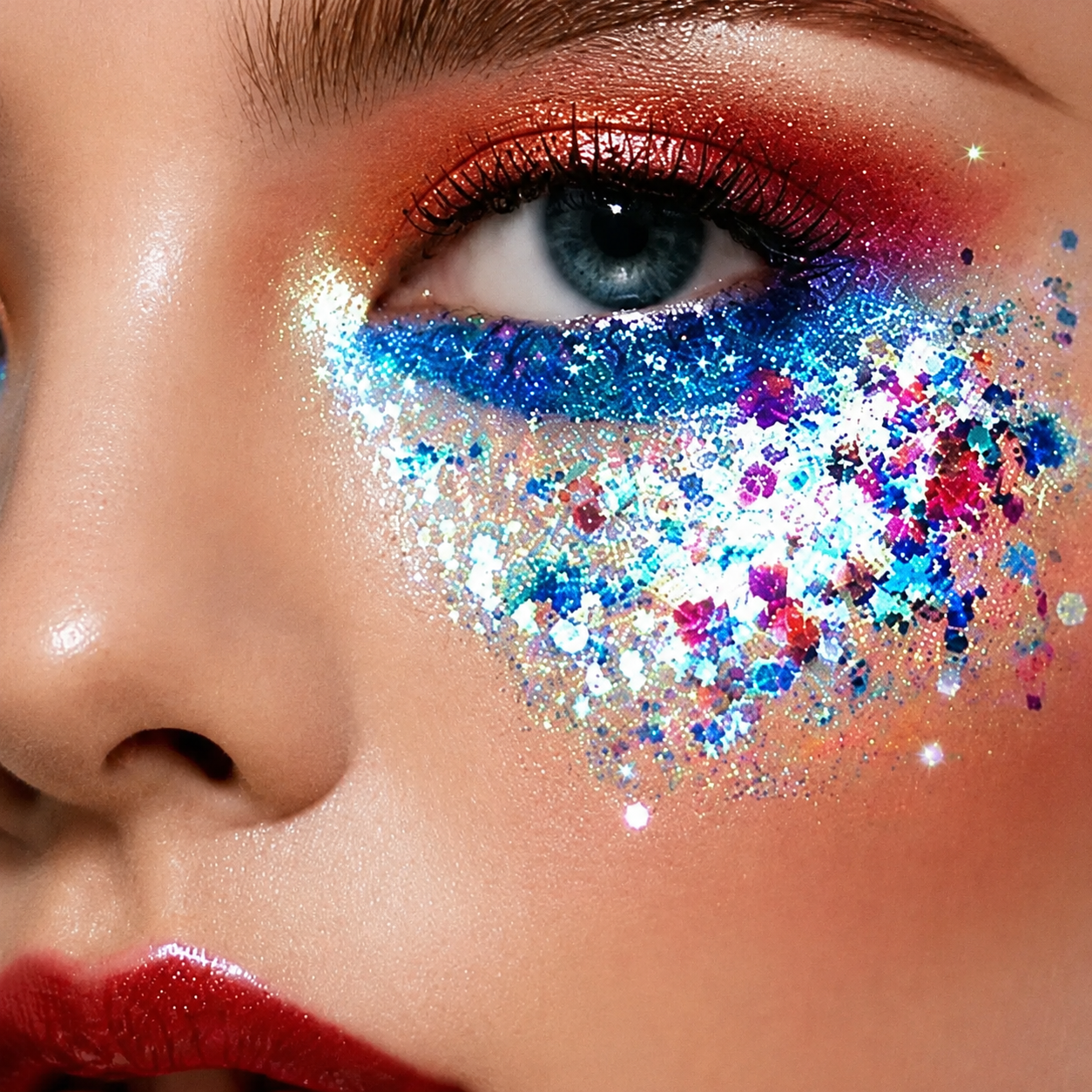 Glitter shade 09 model look