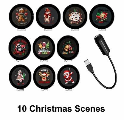 ✨Plug-&-Play HD Christmas Projector – 6 or 10 Festive Scenes(📦Buy 2 Free Shipping)