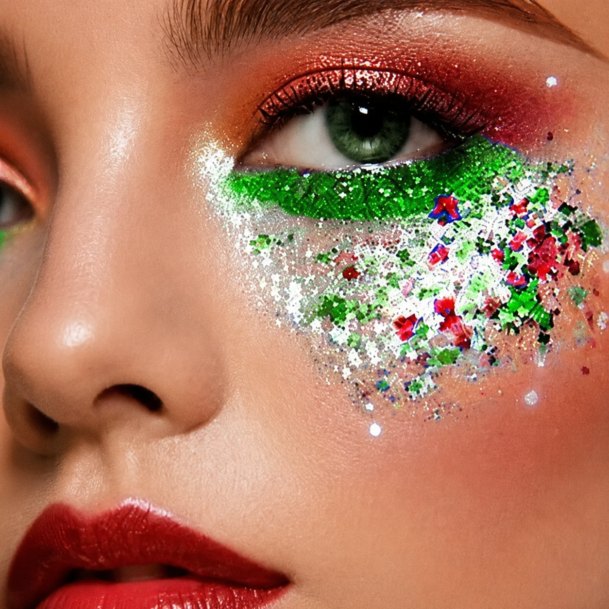 Glitter shade 12 model look