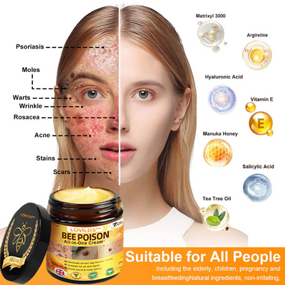 🐝[Official Brand Store] 🐝 LOVILDS™ Bee Venom All-In-One Cream (👩‍⚕️British Association of Dermatology 2025 Special Recommendation)