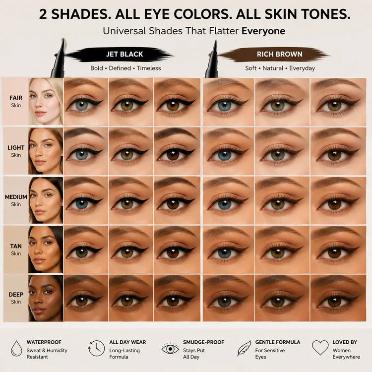 Waterproof & Smudge-Proof Liquid Eyeliner