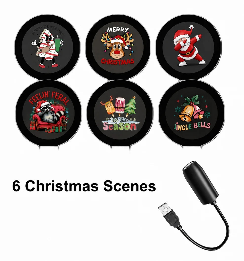 ✨Plug-&-Play HD Christmas Projector – 6 or 10 Festive Scenes(📦Buy 2 Free Shipping)
