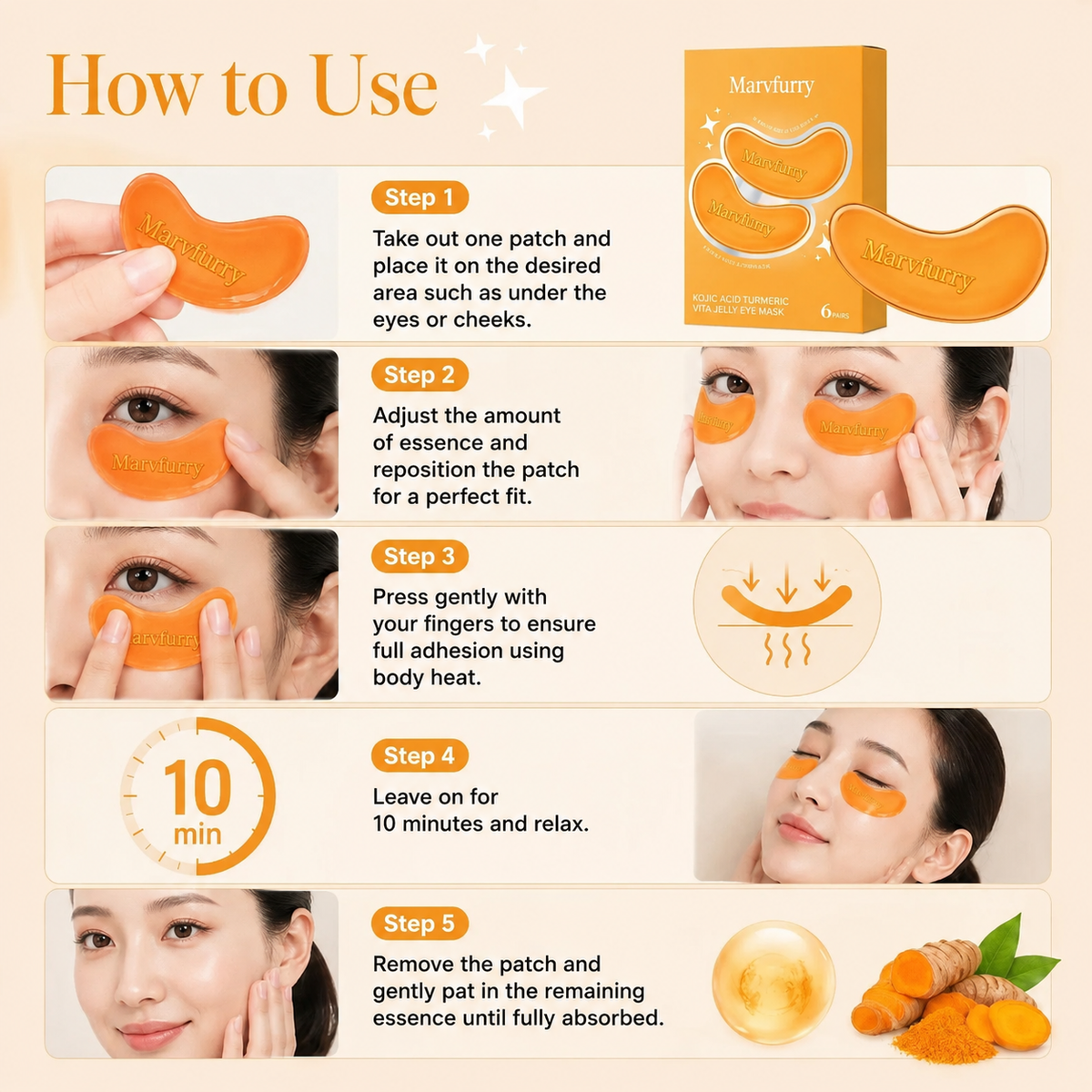 Kojic Acid Turmeric Vita Jelly Eye Mask