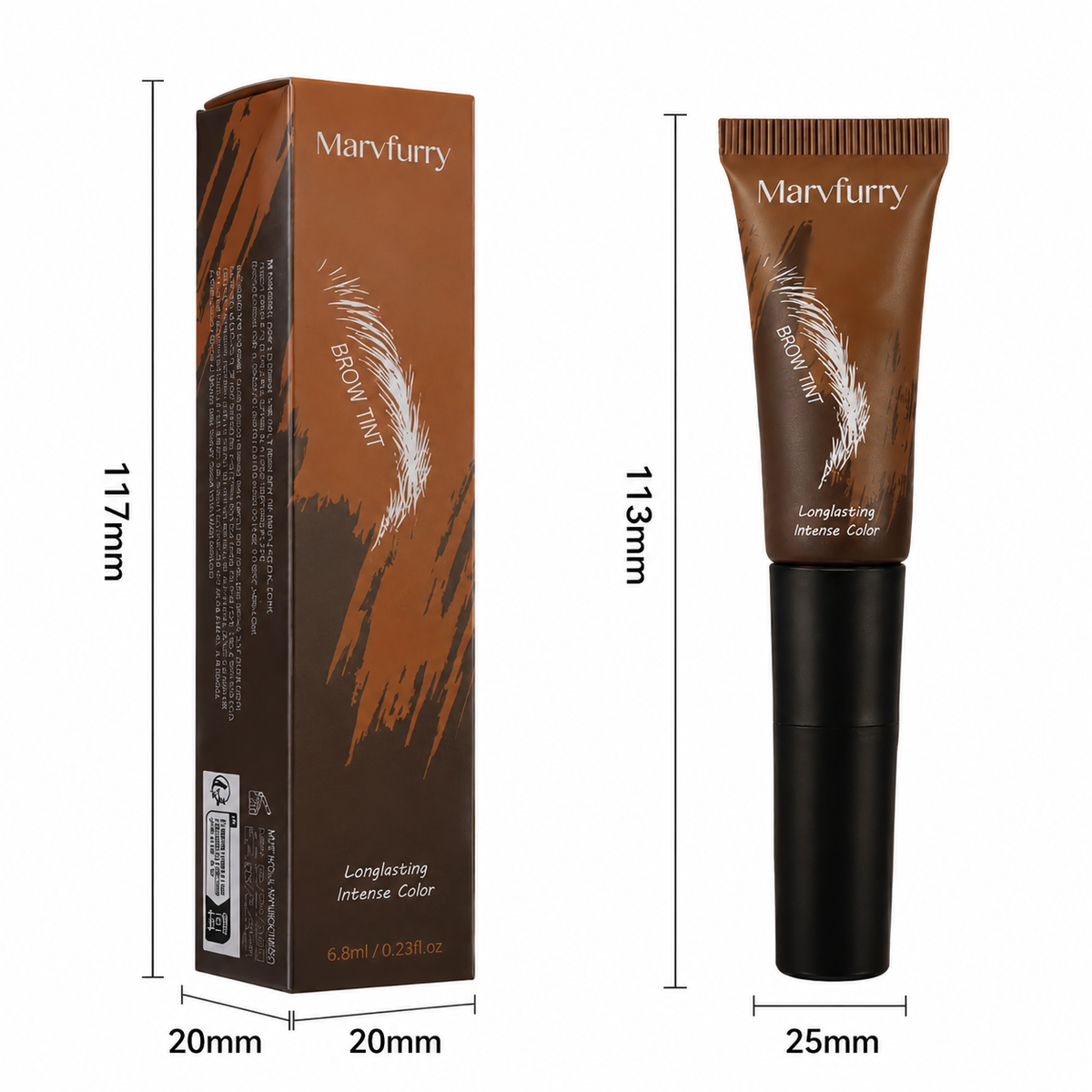 Last Day Buy 1 Get 1 Free Marvfurry Brow Tint | Easy Peel, Natural Brows, Lasting Color