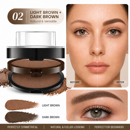 ✨ 2-Color Waterproof Eyebrow Stamp Kit — Symmetrical Brows in Seconds