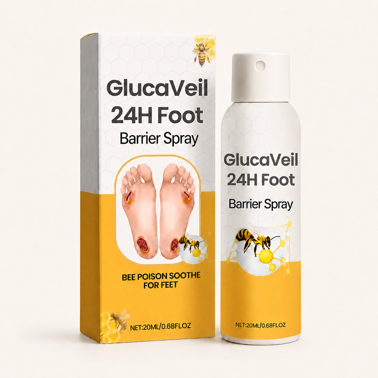 GlucaVeil 24H Foot Barrier Spray