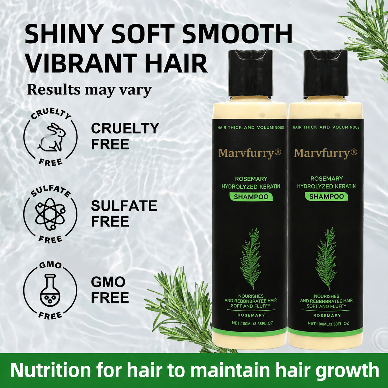 🌱 Organic Rosemary Hair Growth Shampoo