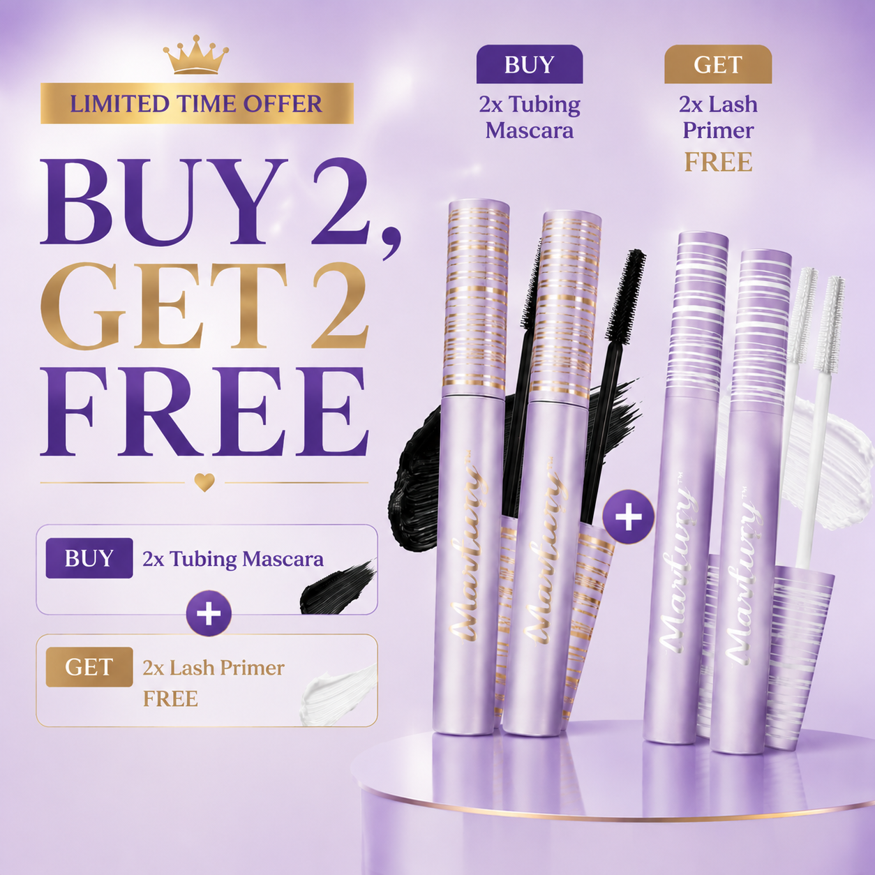 🔥🔥Buy 2，Get 2 Free Mascara