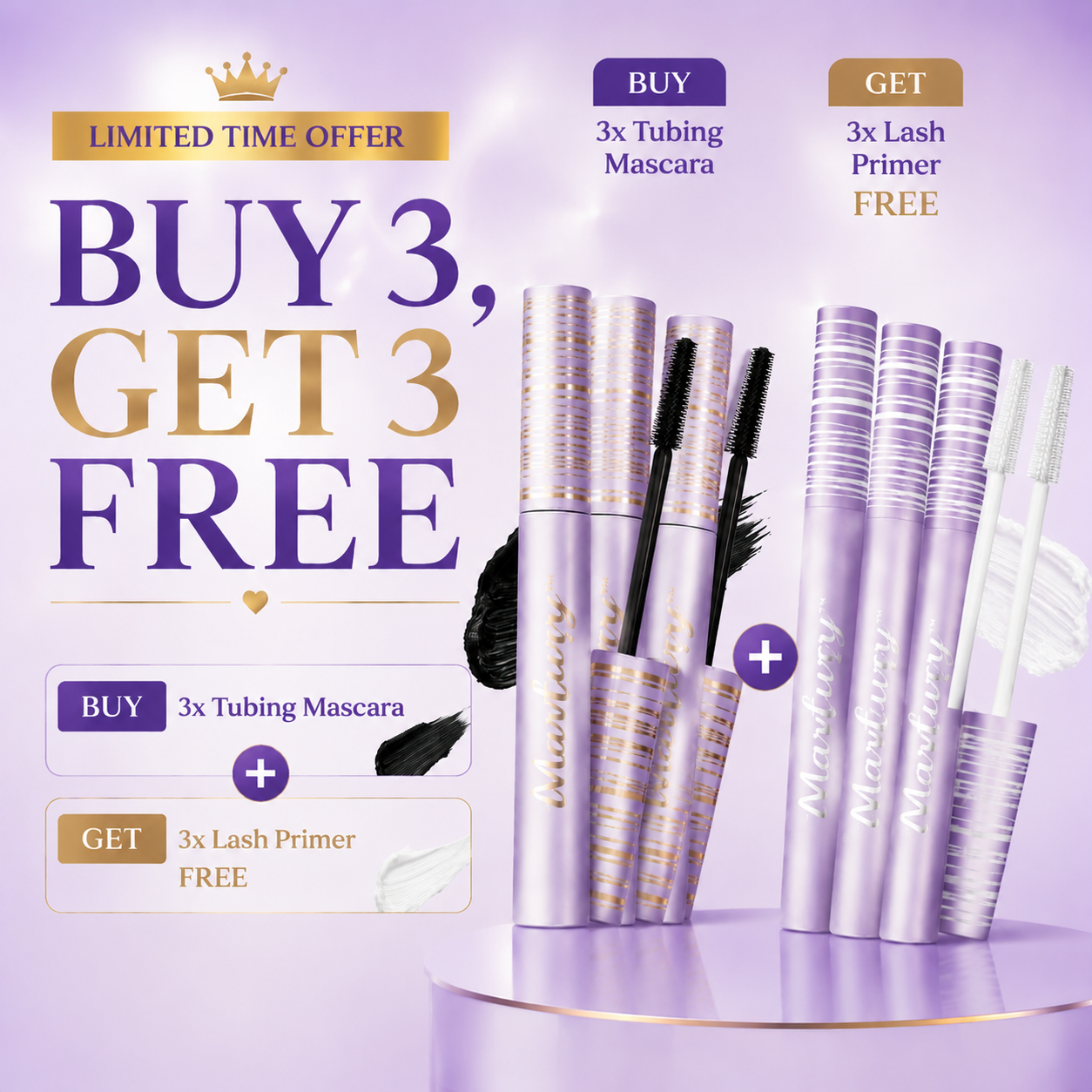 🔥🔥Buy 3，Get 3 Free Mascara