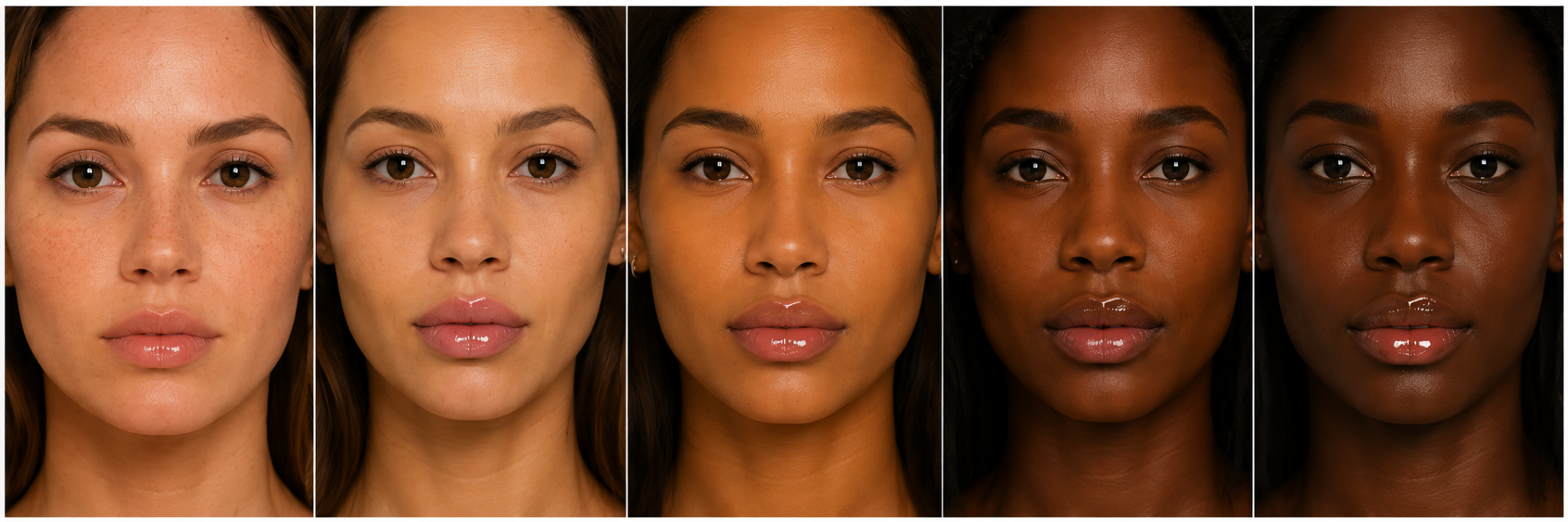 Five full-face glossy lip looks after Marvfurry lip plumper application