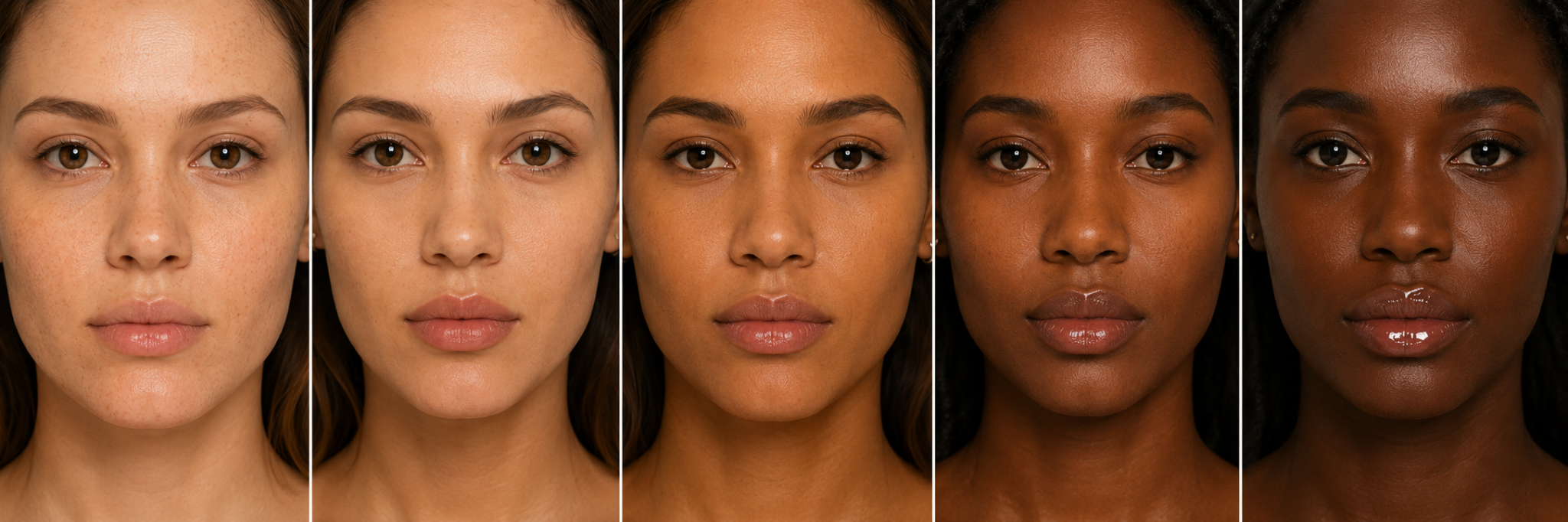Five full-face looks before Marvfurry lip plumper application