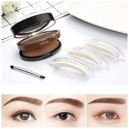 ✨ 2-Color Waterproof Eyebrow Stamp Kit — Symmetrical Brows in Seconds